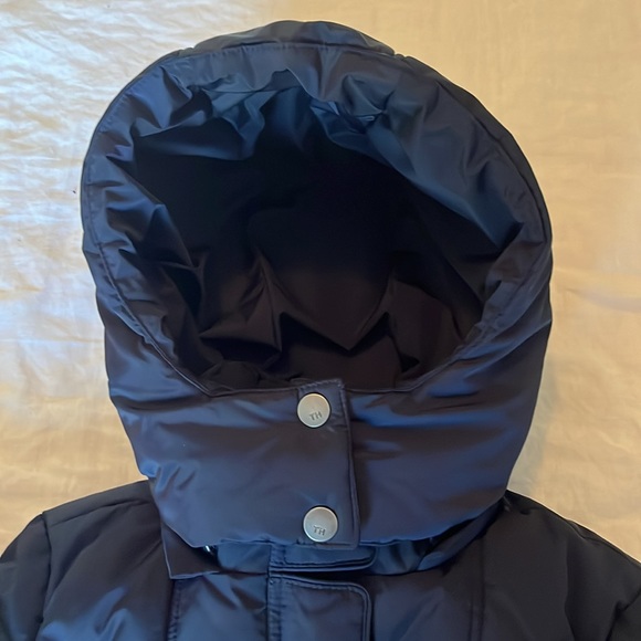 Tommy Hilfiger Women's Belted Hooded Puffer Coat, navy blue size XS - Picture 6 of 7